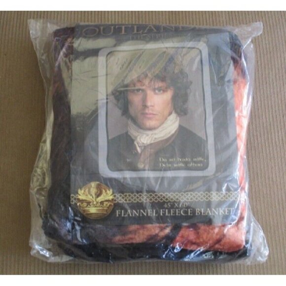 New A 1000 Kisses Outlander Plush Throw Gift Blanket Jamie Fraser Close Up Photo - Picture 5 of 5